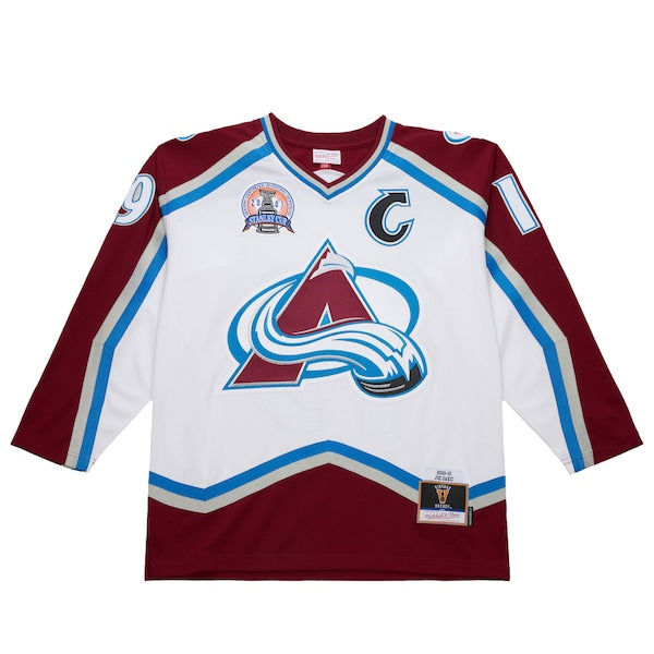 Joe Sakic Colorado Avalanche 2000-01 Power Play Jersey - White