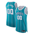 Charlotte Hornets Nike 2021/22 Diamond Swingman Authentic Custom Jersey - Icon Edition - Teal
