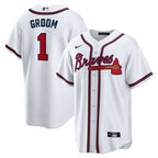 Atlanta Braves Nike #1 Groom Home Replica Jersey - White