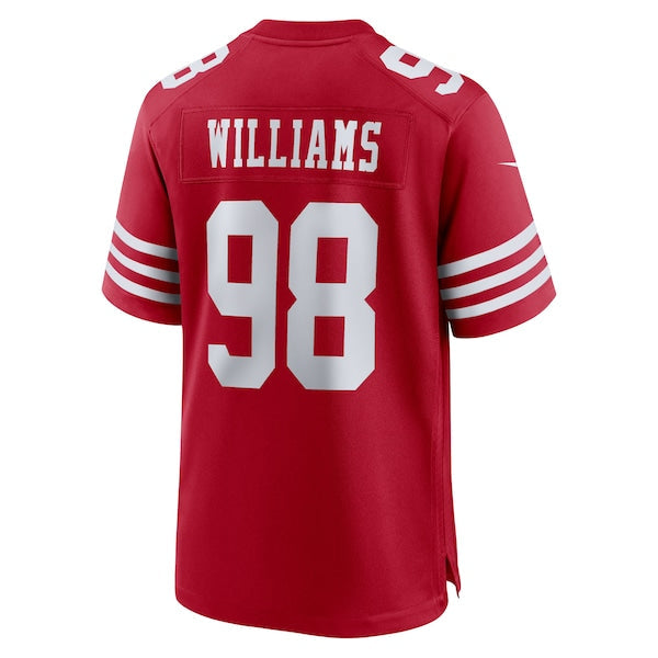 Mykel Williams San Francisco 49ers Nike 2025 NFL Draft First Round Pick Game Jersey - Scarlet