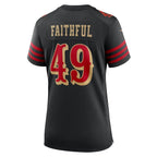 The Faithful San Francisco 49ers Nike Women's 2025 Rivalries Collection Game Jersey - Black