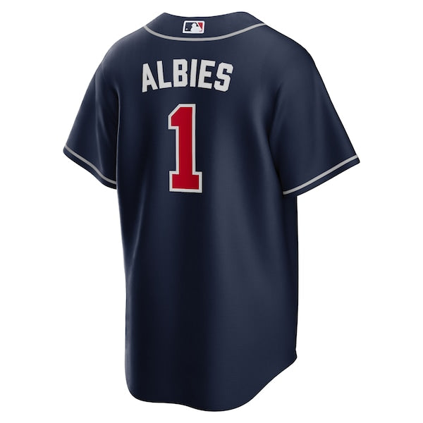 Ozzie Albies Atlanta Braves Nike Alternate Replica Player Name Jersey - Navy/Red/White