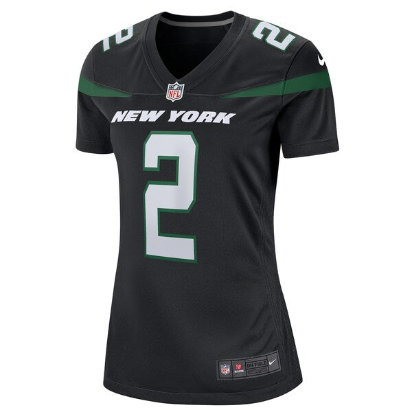 Zach Wilson New York Jets Nike Women's Player Jersey - Black/Green/White