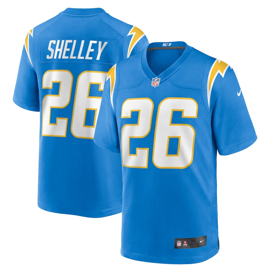 Duke Shelley Los Angeles Chargers Nike Team Game Jersey -  Powder Blue