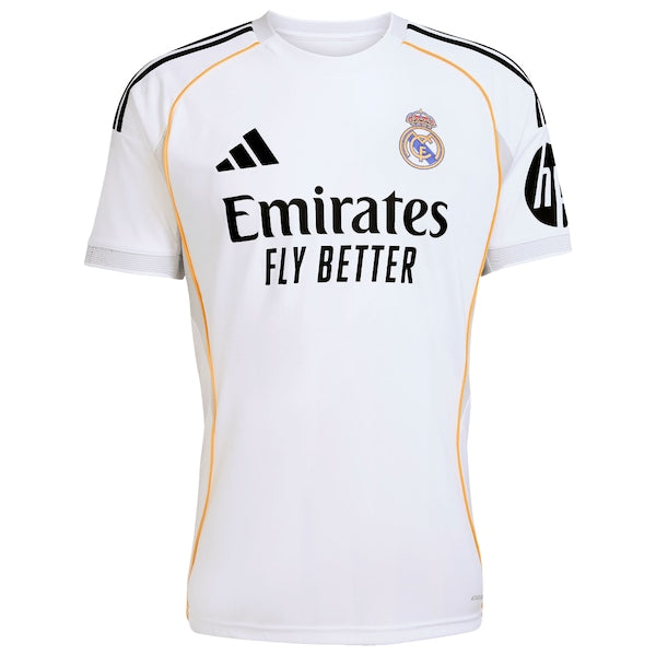 Kylian Mbappé Los Merengues adidas 2025/26 Home Replica Player Jersey - White/Blue