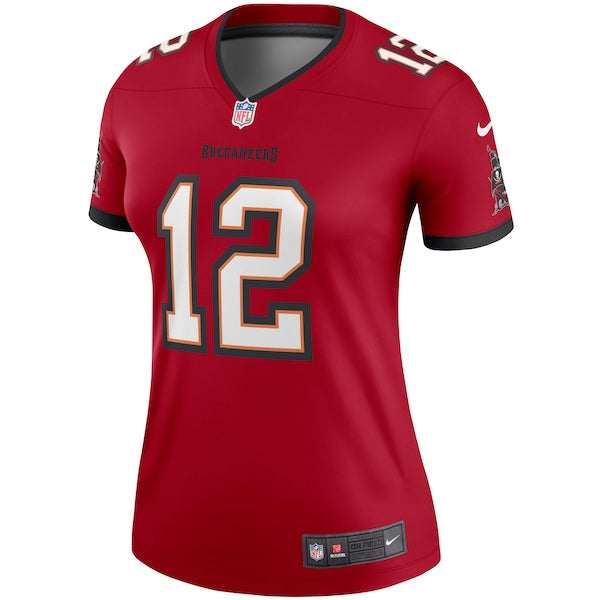 Tom Brady Tampa Bay Buccaneers Nike Women's Legend Jersey - Red/Pewter