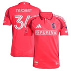 Cedric Teuchert St. Louis City SC adidas 2025 Forever CITY Red Authentic Player Jersey - Red