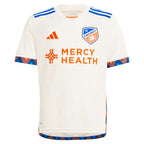 FC Cincinnati adidas Youth 2024 The Canvas Kit Replica Jersey - White