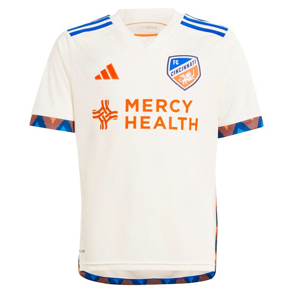 FC Cincinnati adidas Youth 2024 The Canvas Kit Replica Jersey - White