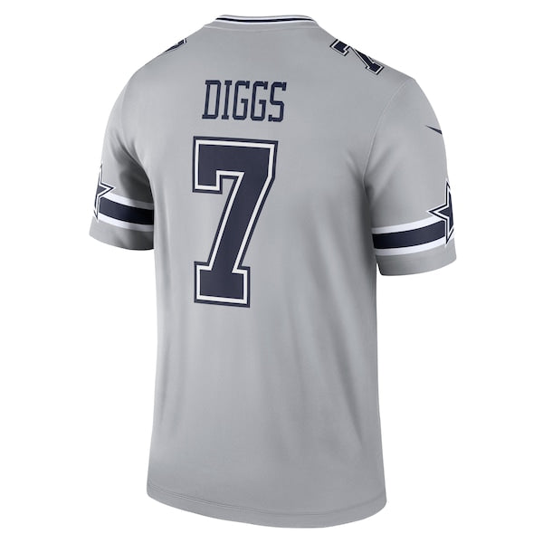 Trevon Diggs Dallas Cowboys Nike Inverted Legend Jersey - Gray