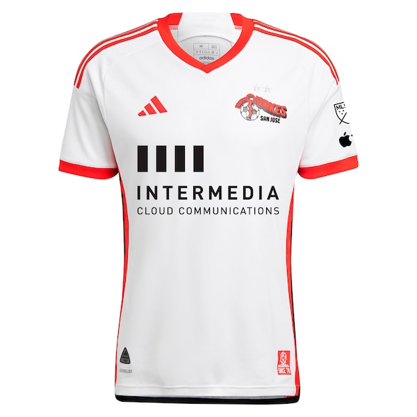 Jeremy Ebobisse San Jose Earthquakes adidas 2024 The 50 Kit Authentic Player Jersey - White
