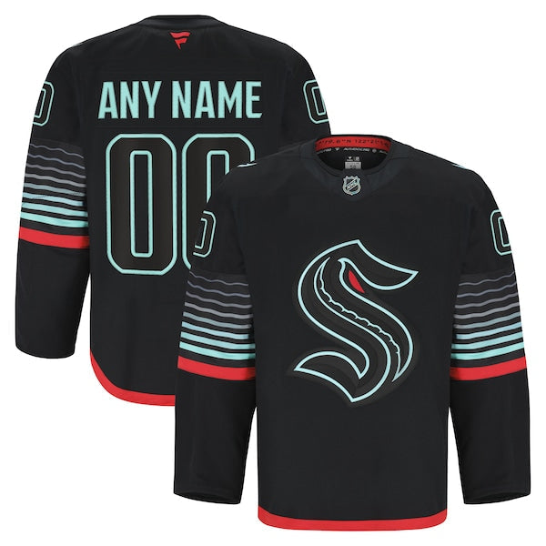 Seattle Kraken  Alternate Authentic Pro Custom Jersey - Black/Navy