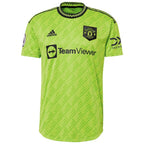 Luke Shaw Manchester United adidas 2022/23 Third Authentic Player Jersey - Neon Green