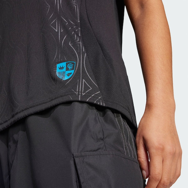 Charlotte FC adidas Women's 2025 Fortress Kit Replica Jersey - Black