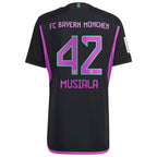 Jamal Musiala Bayern Munich adidas 2023/24 Away Authentic Player Jersey - Black/White