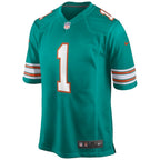 Tua Tagovailoa Miami Dolphins Nike Alternate Game Jersey - Aqua/White