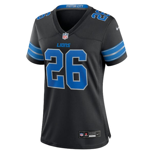Jahmyr Gibbs Detroit Lions Nike Women's 2nd Alternate Game Jersey - Black