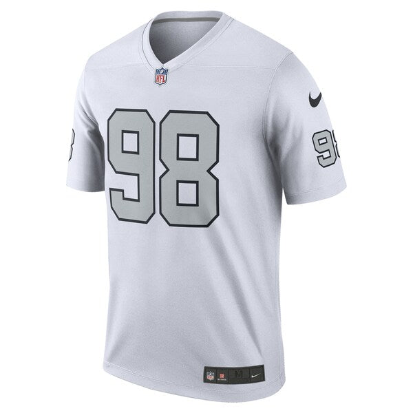Maxx Crosby Las Vegas Raiders Nike Alternate Legend Jersey - White/Black