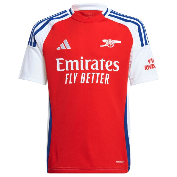 Gabriel Martinelli Arsenal adidas Youth 2024/25 Home Replica Player Jersey – Red
