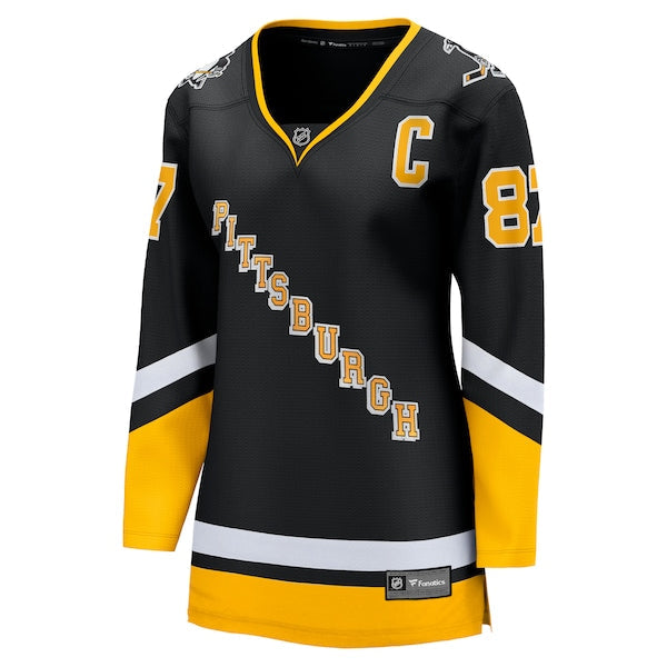 Sidney Crosby Pittsburgh Penguins  Women's 2021/22 Alternate Premier Breakaway Player Jersey - Black