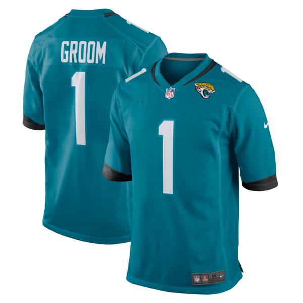 Number 1 Groom Jacksonville Jaguars Nike Game Jersey - Teal