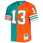 Dan Marino Miami Dolphins 1984 Split Legacy Replica Jersey - Aqua/Orange
