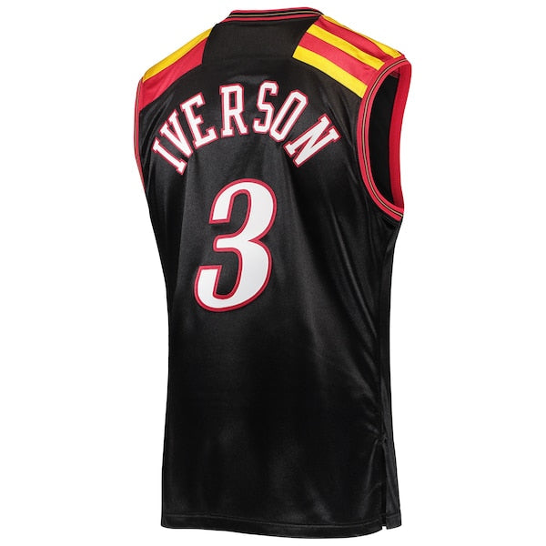 Allen Iverson Philadelphia 76ers 2006 Hardwood Classics Authentic Jersey - Black/Red/White