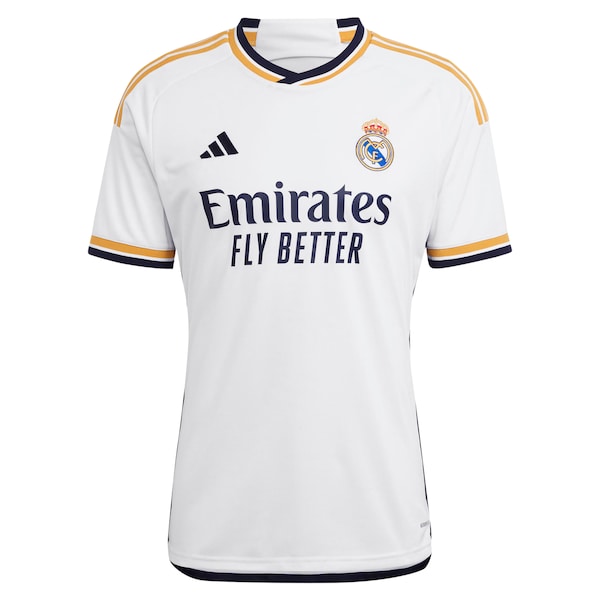 Eduardo Camavinga Los Merengues adidas 2023/24 Home Replica Jersey - White/Navy