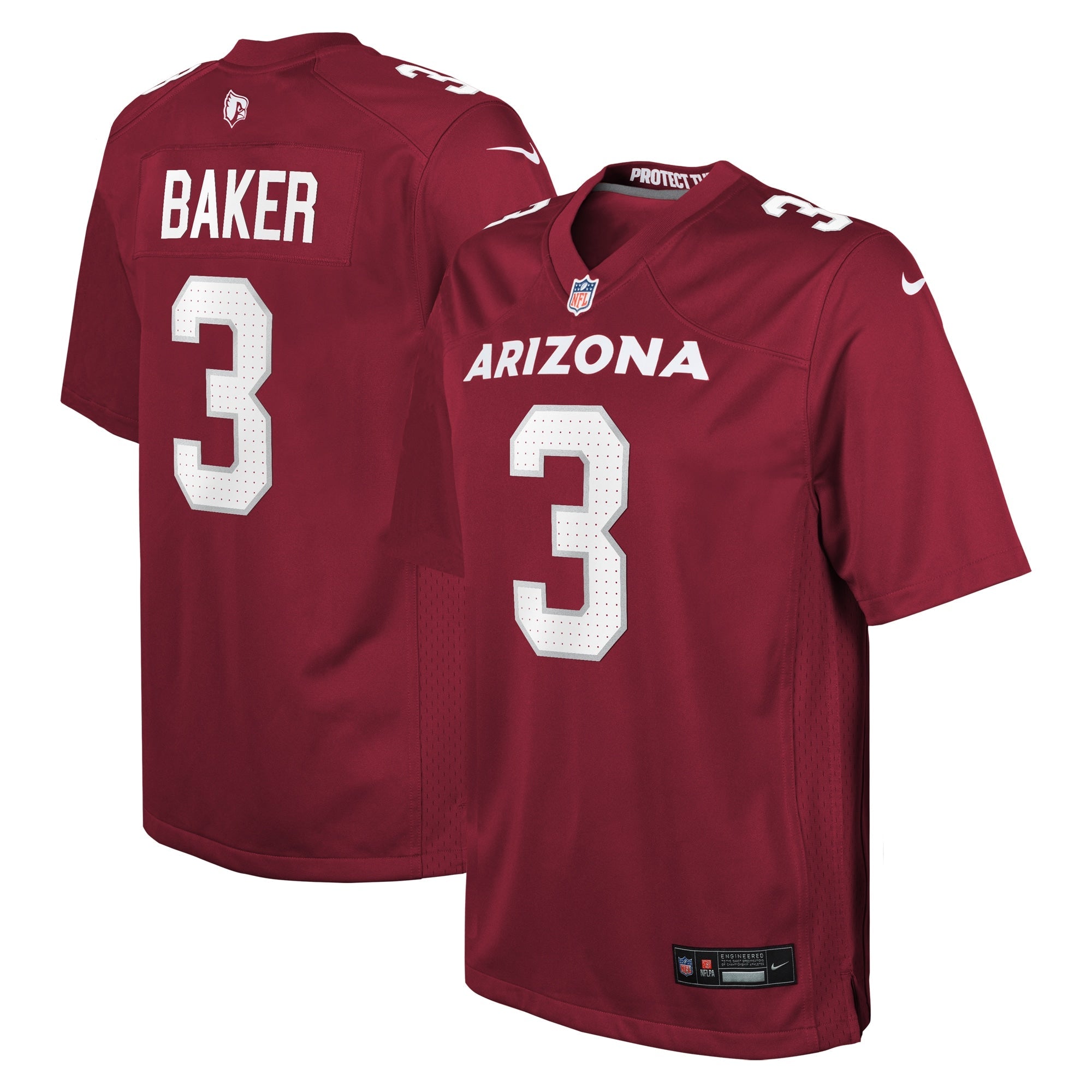 Budda Baker Arizona Cardinals Nike Youth Game Jersey - Black/Cardinal/White