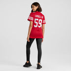De'Vondre Campbell San Francisco 49ers Nike Women's  Game Jersey -  Scarlet