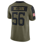 Quenton Nelson Indianapolis Colts Nike 2021 Salute To Service Limited Player Jersey - Olive