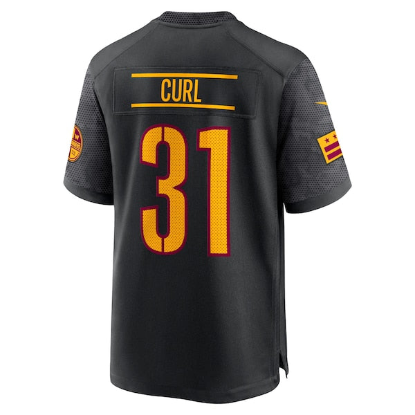 Kamren Curl Washington Commanders Nike Alternate Game Player Jersey - Black/Burgundy/White