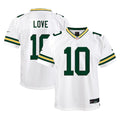 Jordan Love Green Bay Packers Nike Youth Player Game Jersey - White