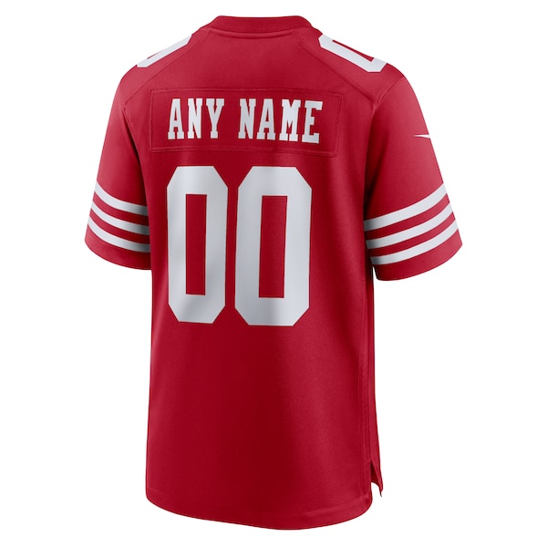 San Francisco 49ers Nike Super Bowl LVIII Patch Custom Game Jersey - Scarlet