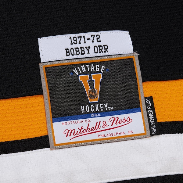 Bobby Orr Boston Bruins  Big & Tall 1971/72 Blue Line 2.0 Jersey - Black