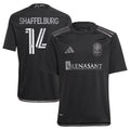 Jacob Shaffelburg Nashville SC adidas Youth 2024 Man In Black Kit Replica Player Jersey - Black/Yellow