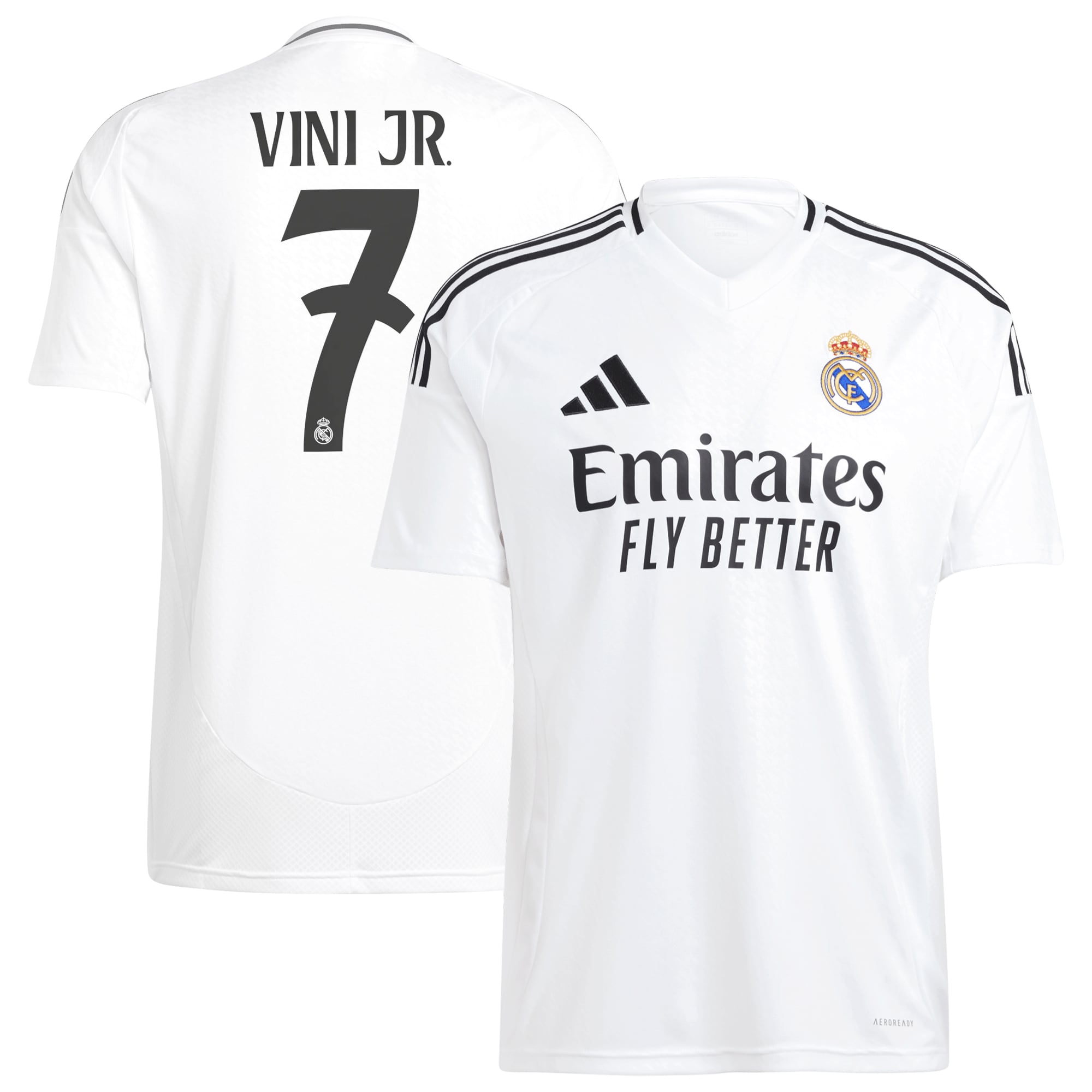 Vini Jr. Los Merengues adidas Originals 2024/25 Third Replica Player Jersey - Charcoal/White