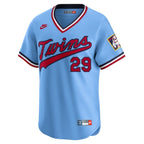 Rod Carew Minnesota Twins Nike Throwback Cooperstown Collection Limited Jersey - Light Blue