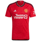 Manchester United adidas 2023/24 Home Replica Custom Jersey - Red