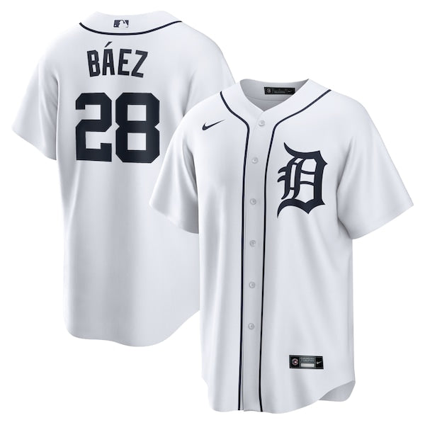 Javier Baez Detroit Tigers Nike Home Replica Player Jersey - White