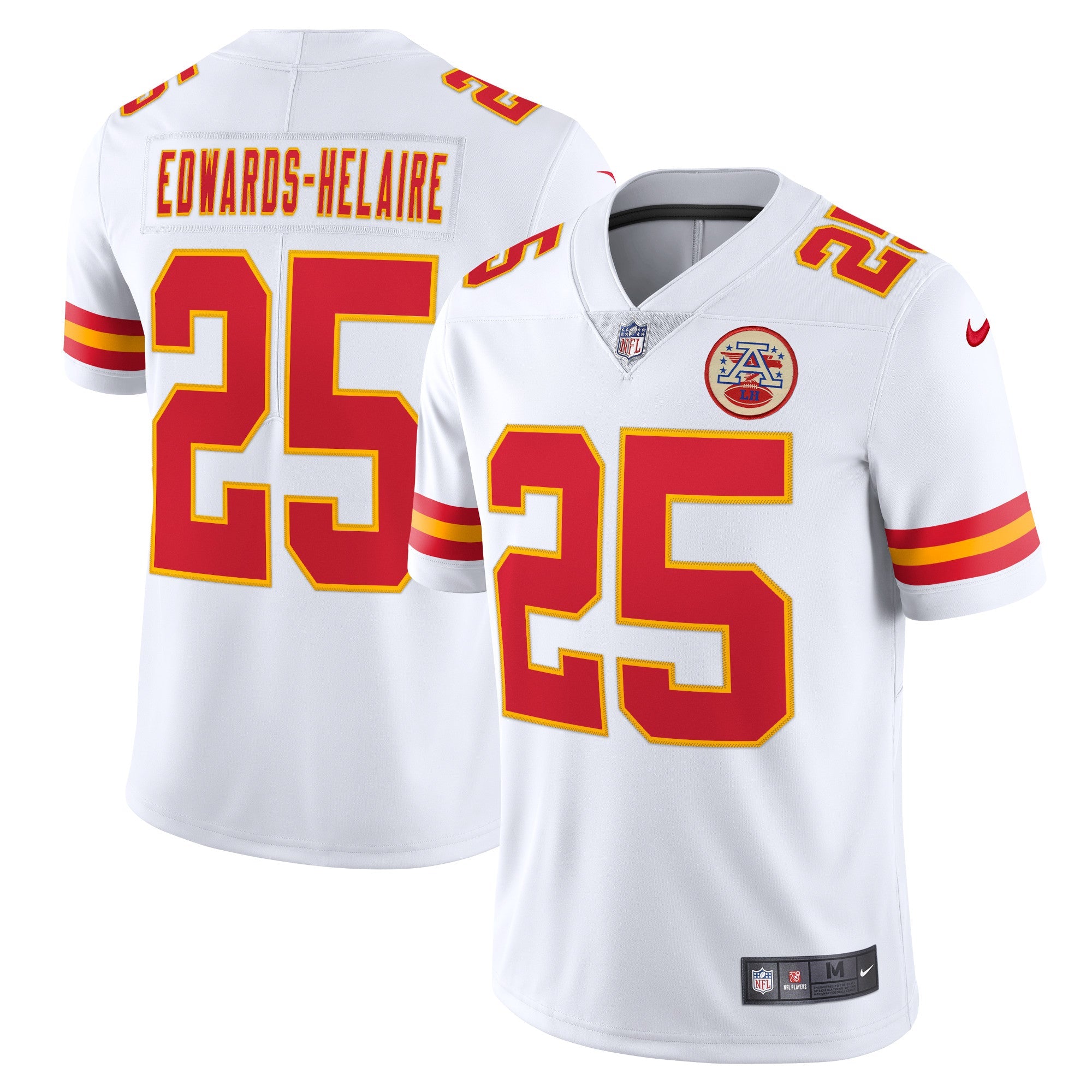 Clyde Edwards-Helaire Kansas City Chiefs Nike Vapor Limited Jersey - Red/White