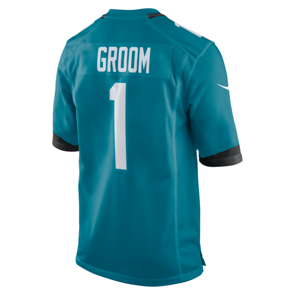Number 1 Groom Jacksonville Jaguars Nike Game Jersey - Teal