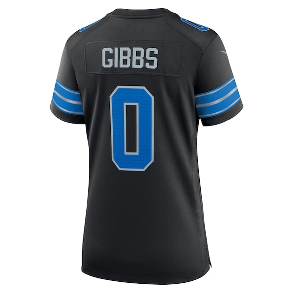 Jahmyr Gibbs Detroit Lions Nike Women's 2nd Alternate Game Player Jersey - Black/Blue