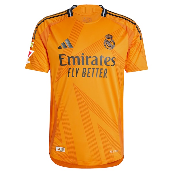 Kylian Mbappé Los Merengues adidas 2024/25 Away Authentic Jersey - Orange
