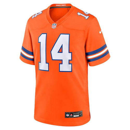 Courtland Sutton Denver Broncos Nike Mile High Collection 1977 Throwback Player Game Jersey - Orange