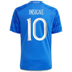 Lorenzo Insigne Italy National Team adidas Youth 2023 Home Replica Jersey - Blue