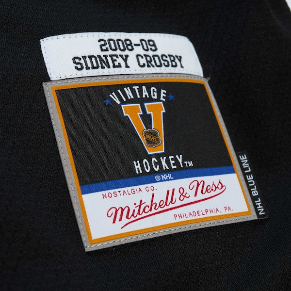 Sidney Crosby Pittsburgh Penguins Big & Tall 2008 Captain Patch Blue Line Player Jersey - Black