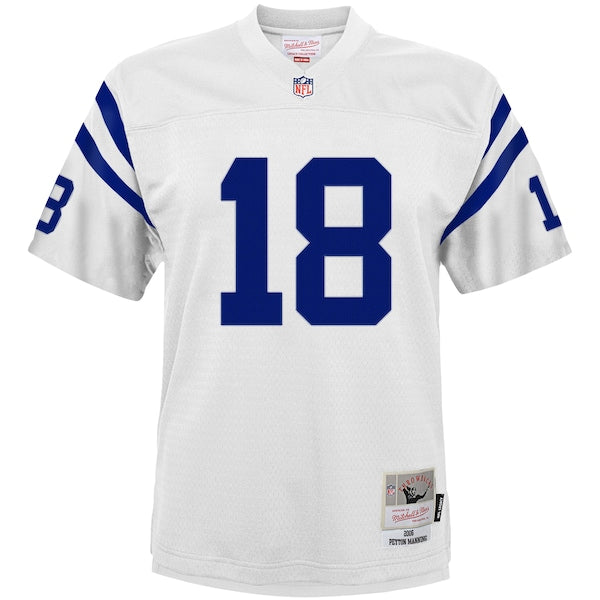 Peyton Manning Indianapolis Colts Youth 2006 Retired Player Legacy Jersey - White/Royal
