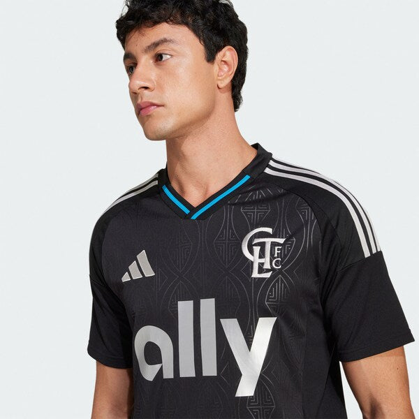 Charlotte FC adidas 2025 Fortress Kit Replica Jersey - Black
