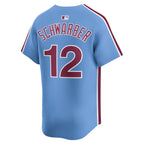 Kyle Schwarber Philadelphia Phillies Nike Alternate Limited Jersey - Light Blue/White